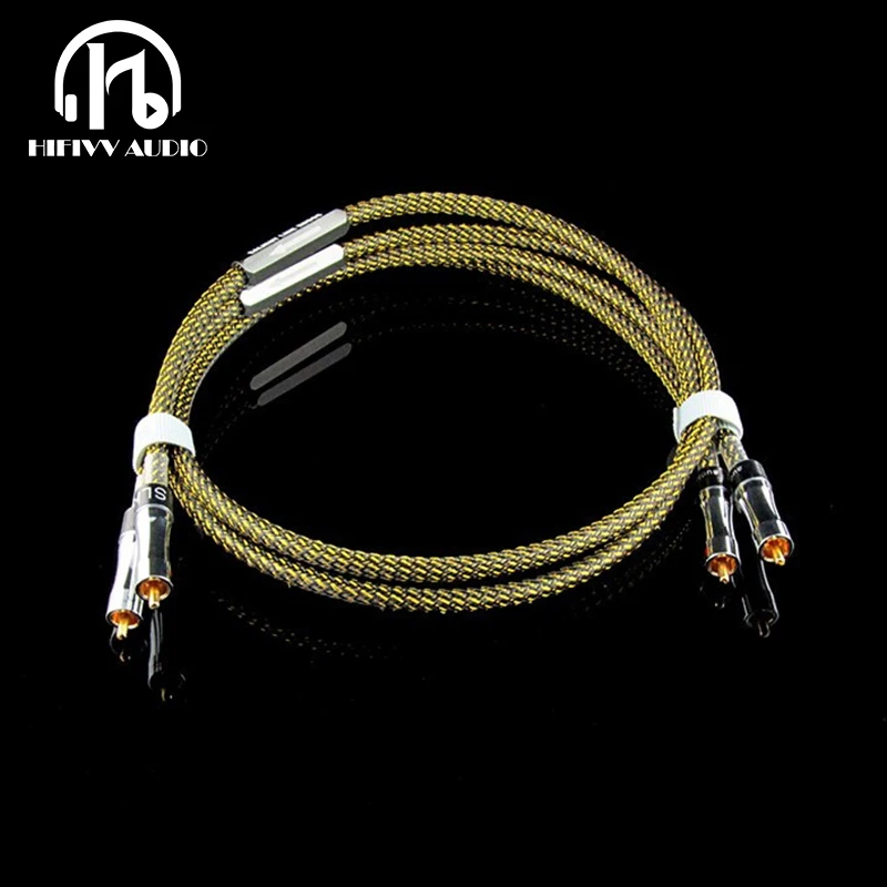 

HI-end кабель hifi SLK RCA кабель OCC кабель усилителя мощности 1 м 1,5 м DIY
