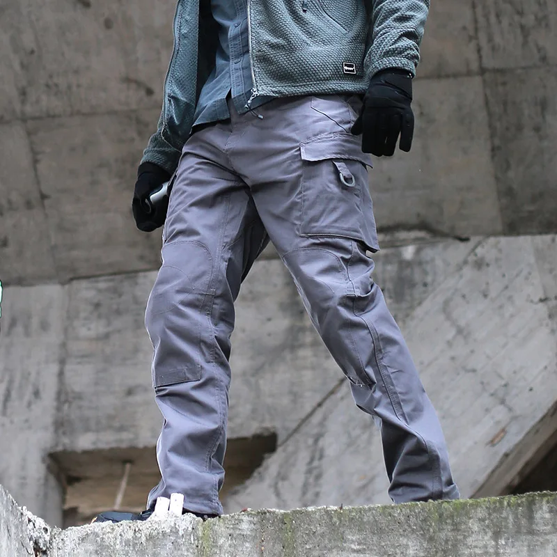 

Military Tactical Pants Men Cargo Pant Multi-pocket Loose Combat Casual Pant Men Outwork Trousers 3XL AF251