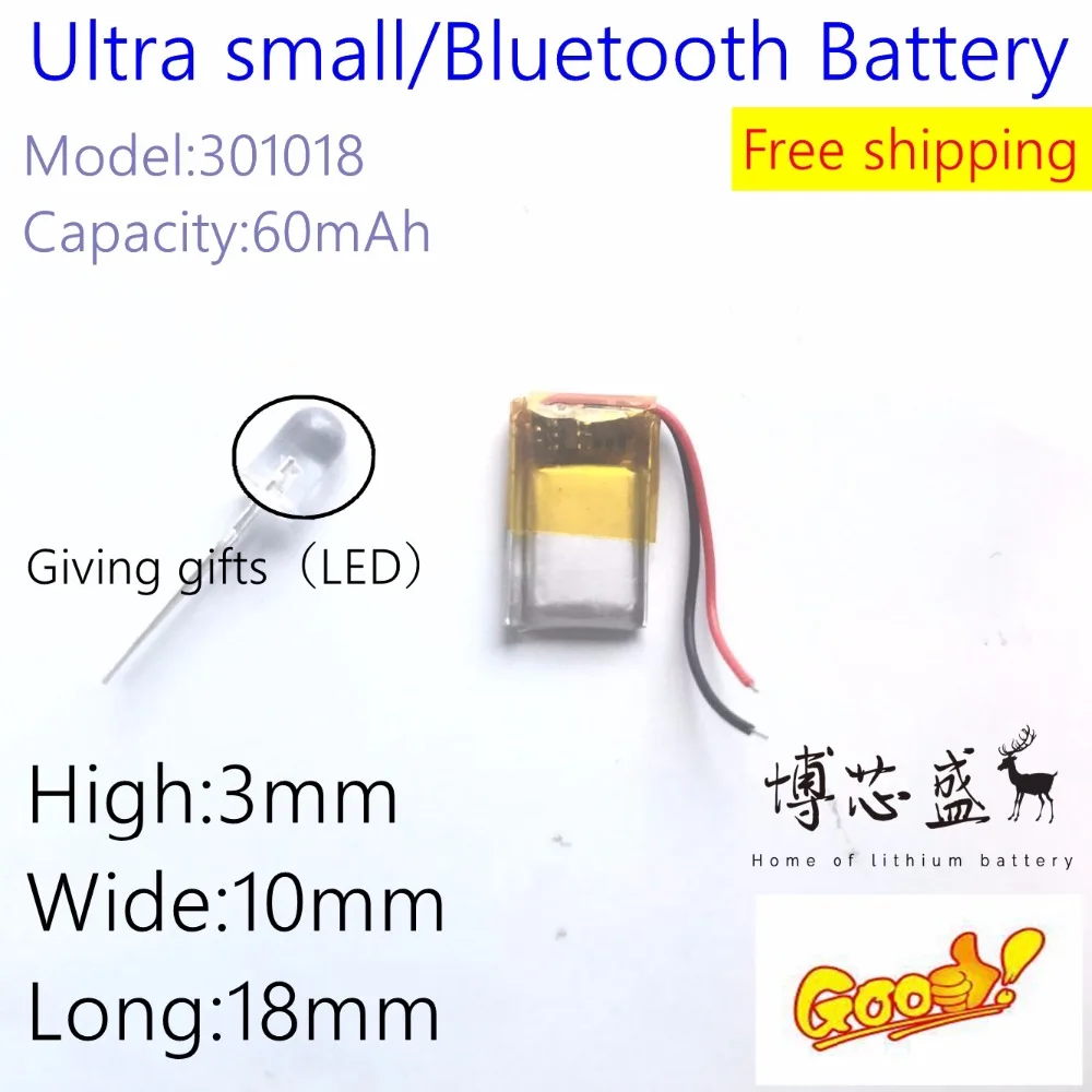3 7 В литий полимерная батарея 301018 031018 mp3 гарнитура Bluetooth маленькие игрушки 60
