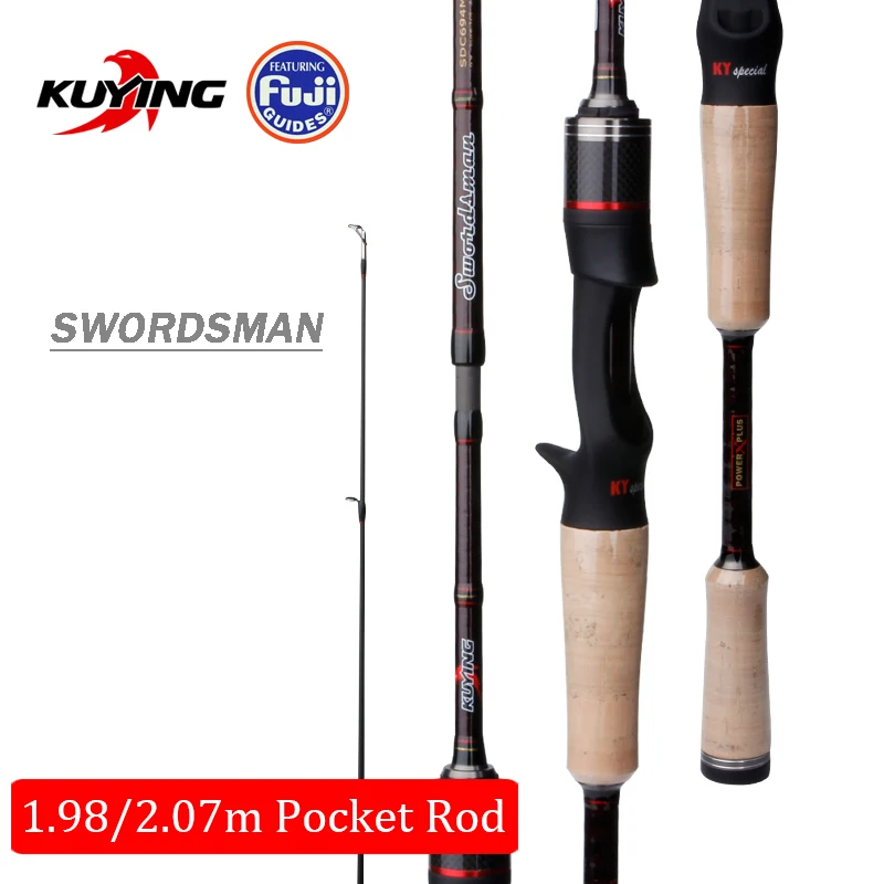 KUYING Swordsman 4 секции 1 98 м 2 07 карбоновый Карманный Мини Путешествия литье