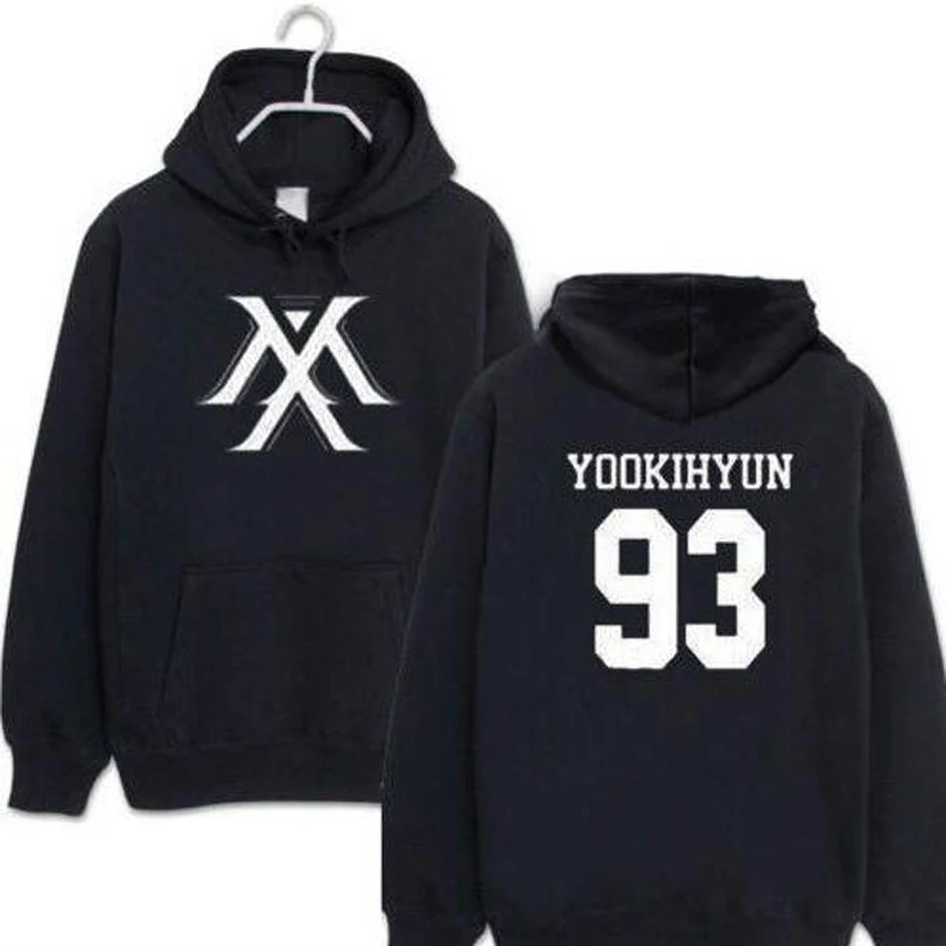 Толстовки Kpop Monsta X для мужчин и женщин Толстовка Harajuku K-pop Wonho YOOKIHYUN I.M jooheon с длинным