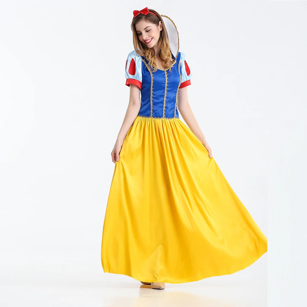 VEVEFHAUNG Белоснежка костюм принцессы для взрослых Fantasias Feminina принцесса косплей женский сексуальный костюм для ролевых игр на Хэллоуин