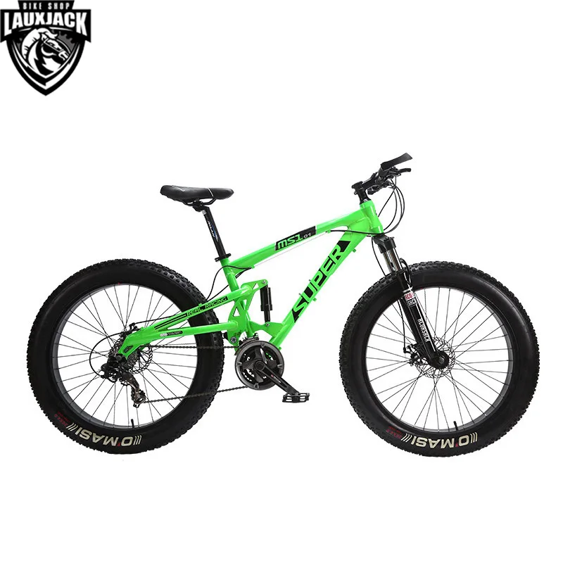SUPER Горный двухподвесный велосипед алюминиевая рама 24 скорости Shimano механические
