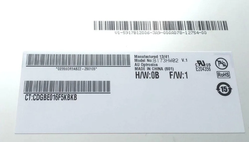 ЖК-дисплей 17 3 дюйма для AUO B173HW02 V1 V.1 светодиодный экран ноутбука FHD X матовый