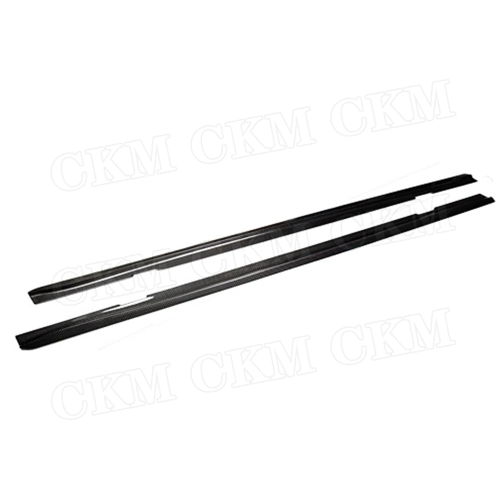 Carbon Fiber Side Skirts Extension Lip Apron For BMW 1 Series E82 1M 120i 125i 128i 2011 Car Door Bumper protector | Автомобили и