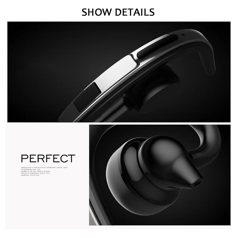 DAONO Bluetooth наушники гарнитура беспроводные с микрофоном для вождения