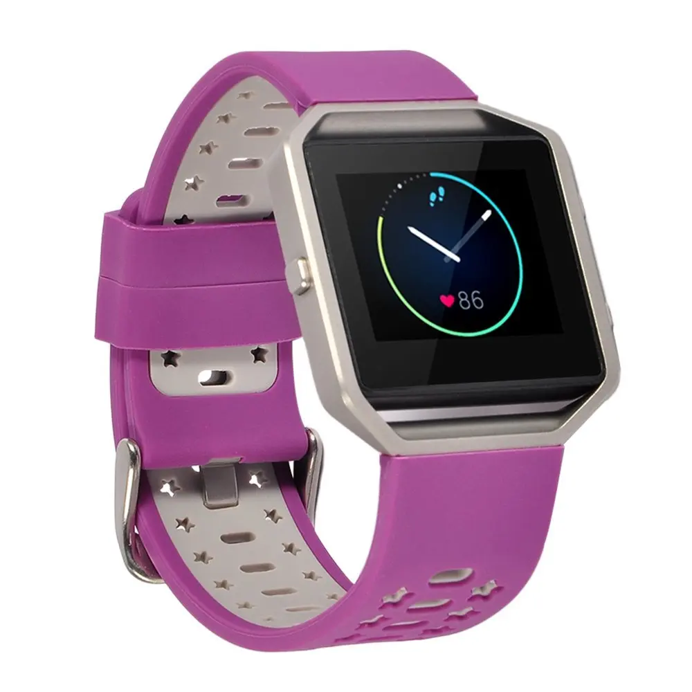 Силиконовый ремешок для Fitbit Blaze Замена часов Фитнес Смарт Браслет Ремни Петли