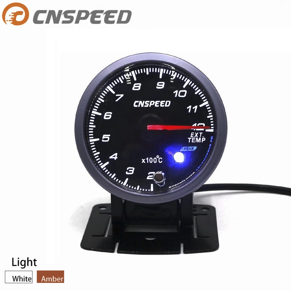 Датчик температуры выхлопных газов CNSPEED 60 мм 200 1200C EGT с датчиком черный