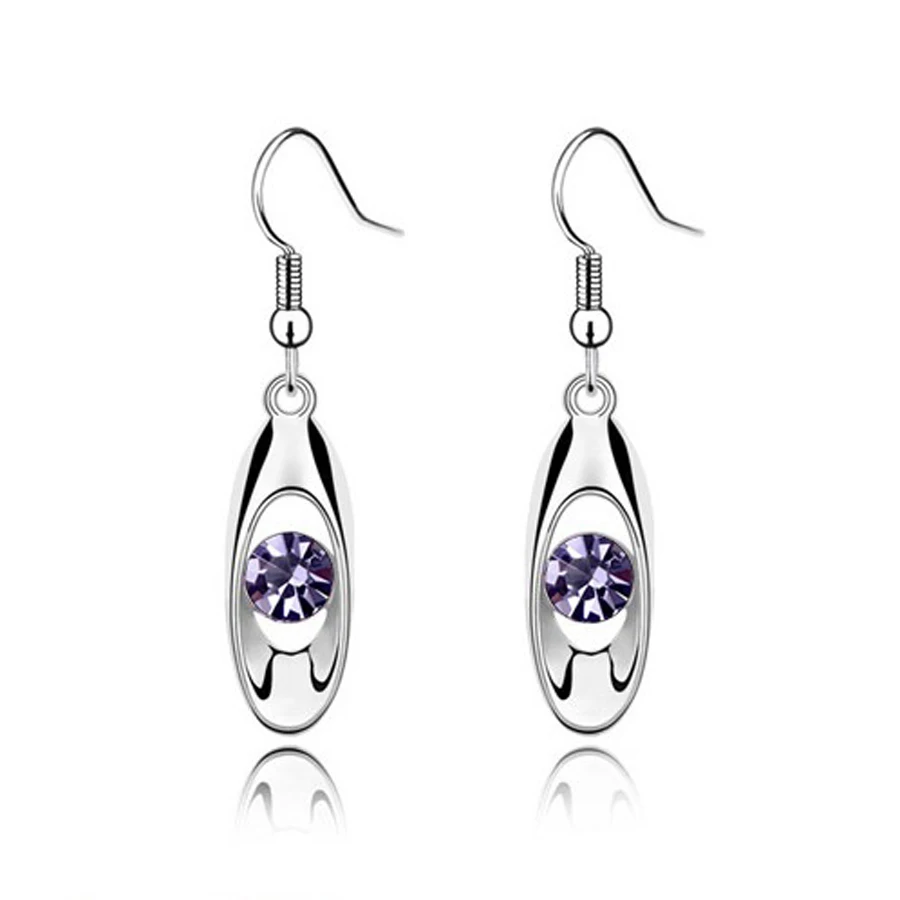 2016 посеребренные серьги с каплями воды изысканные ювелирные изделия модные для