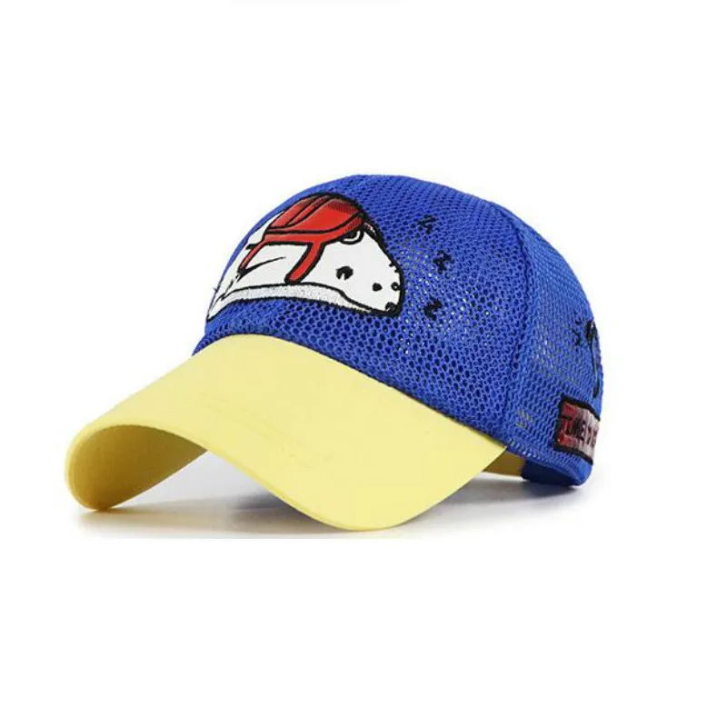 Детская летняя бейсболка быстросохнущая дышащая с рисунком Snapback кепка