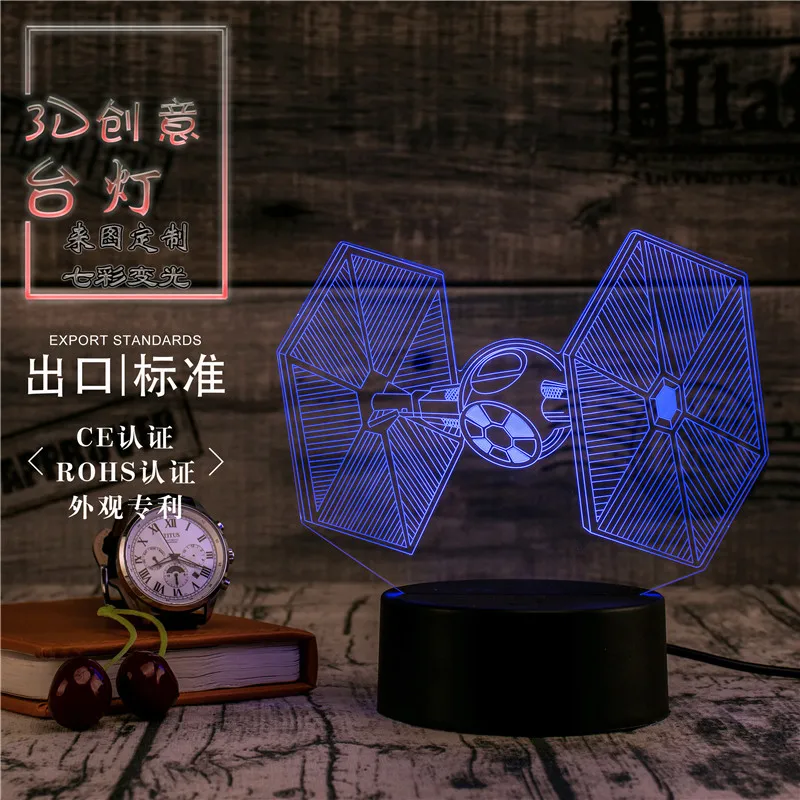 3D Led Novety светильник ing креативный подарок Ночной Настольная лампа спутниковый