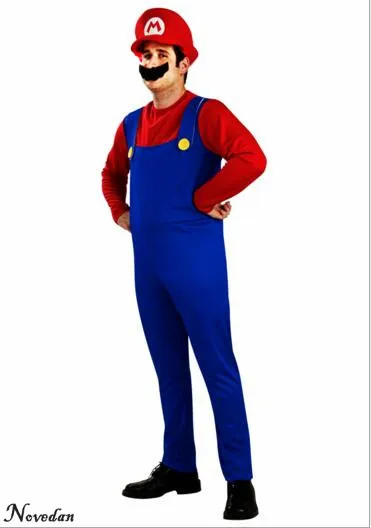 

Kids Boys Adult Super Bros Costume Cosplay Halloween Costumes Fantasia Disfraces Game Uniforms