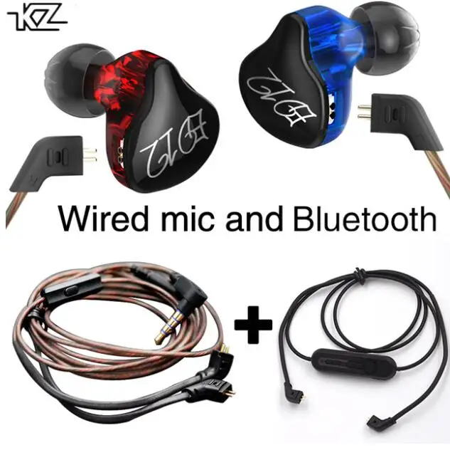 Bluetooth кабель и съемный для наушников KZ ED12 3 5 мм|Наушники гарнитуры| |