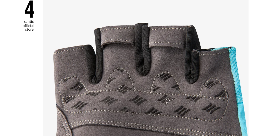 Santic для мужчин и женщин, короткие перчатки для езды на велосипеде, перчатки для шоссейного велосипеда, дышащие, удобные, сетчатые, Азиатский размер M9C09097