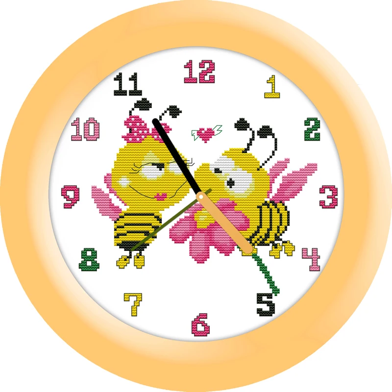 Набор для вышивки крестиком Sweet (bees) 14ct 11ct печать на холсте настенные часы стежки