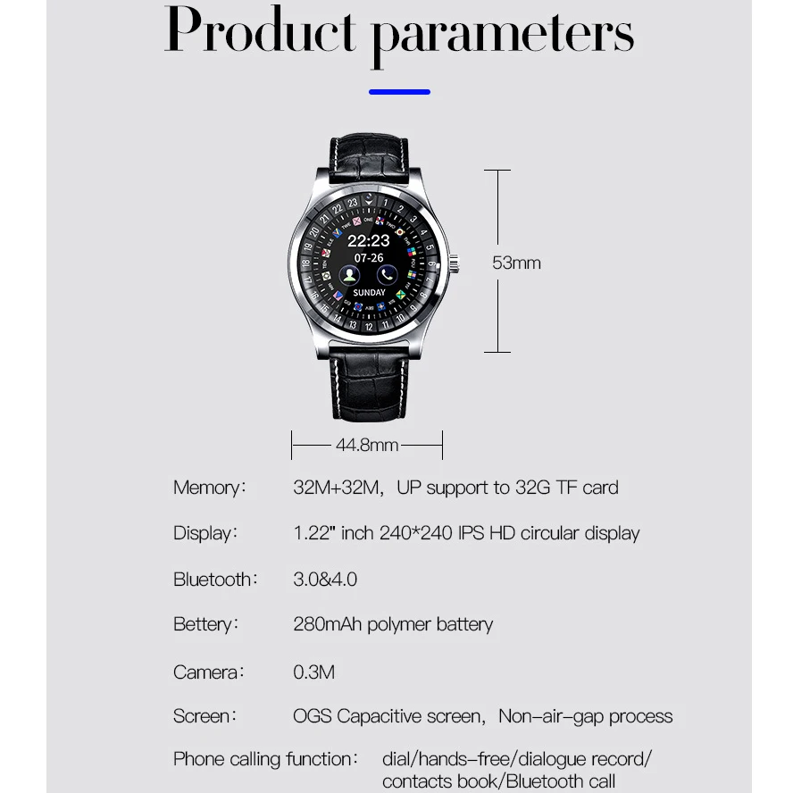 Смарт часы CHENXI Q912 Bluetooth камера Facebook Whatsapp Twitter синхронизация SMS|Мужские электронные