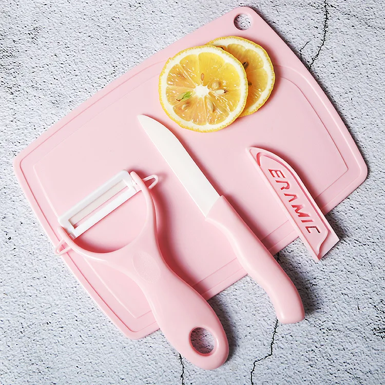 Керамический нож для пилинга набор овощной доски комплект из трех предметов