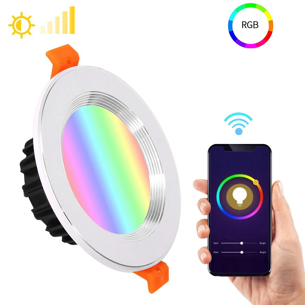 Умный домашний светильник RGB энергосберегающий затемнение многоцветный сцена света WiFi Пульт дистанционного голосового управления светодиодный лампочка с Alexa Google Home