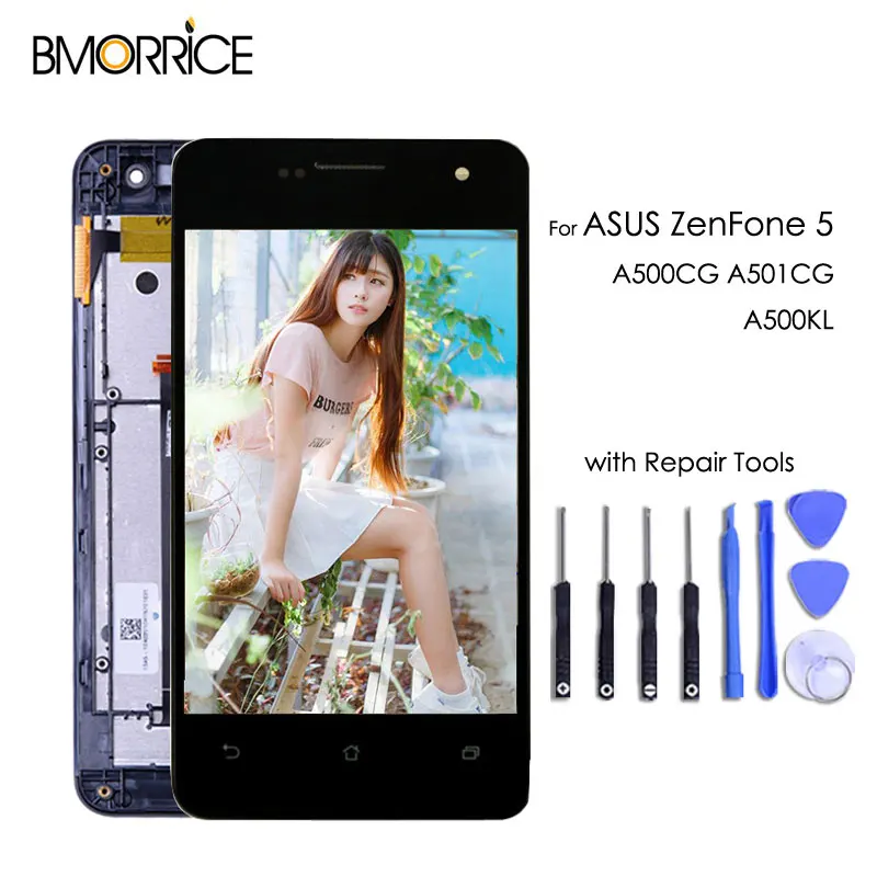 Для ASUS Zenfone 5 T00J A500KL A500CG A501CG ЖК дисплей сенсорный экран дигитайзер полная сборка с