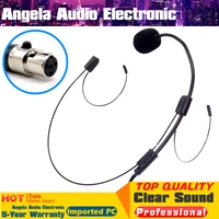 4pcs mini xlr 4 pin ta4f plug microfone headworn mic condenser microphone headset microfono for shure karaoke pc wireless system