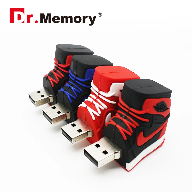 

Dr. Memory USB Flash Drive Creative Silicone Basketball Shoes Usb Stick Mini Memoria Pendrive Disk 4GB 8GB 16GB 32GB 64GB Gift