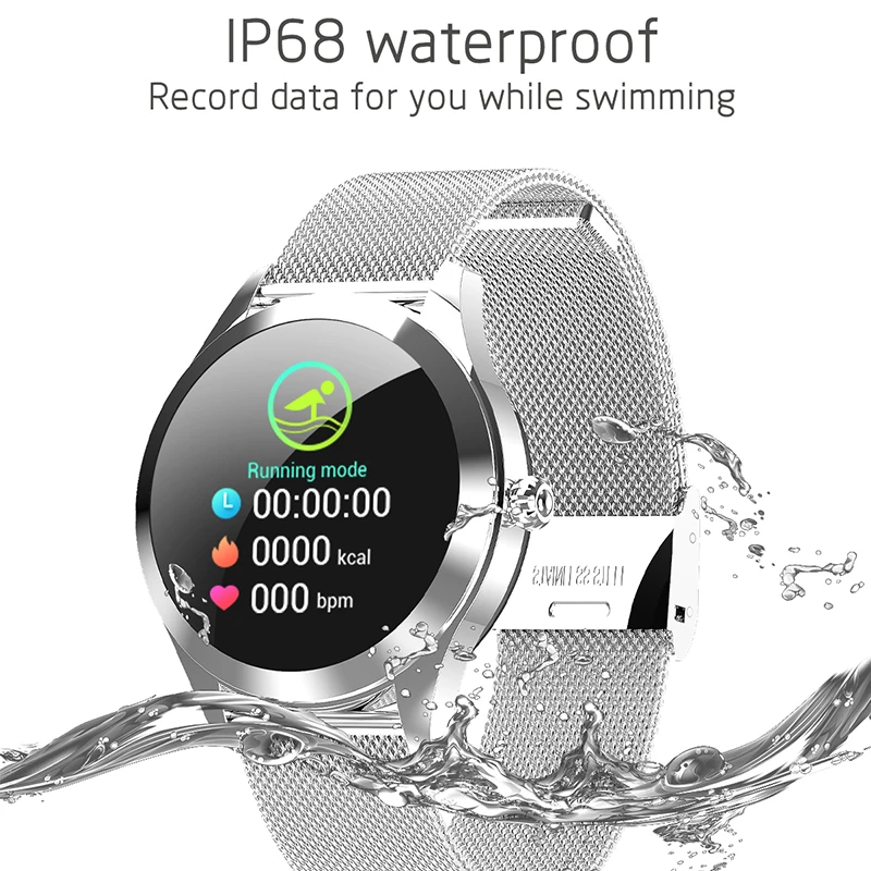 KW10 Модные женские умные часы Android IOS Bluetooth ремешки измерение артериального