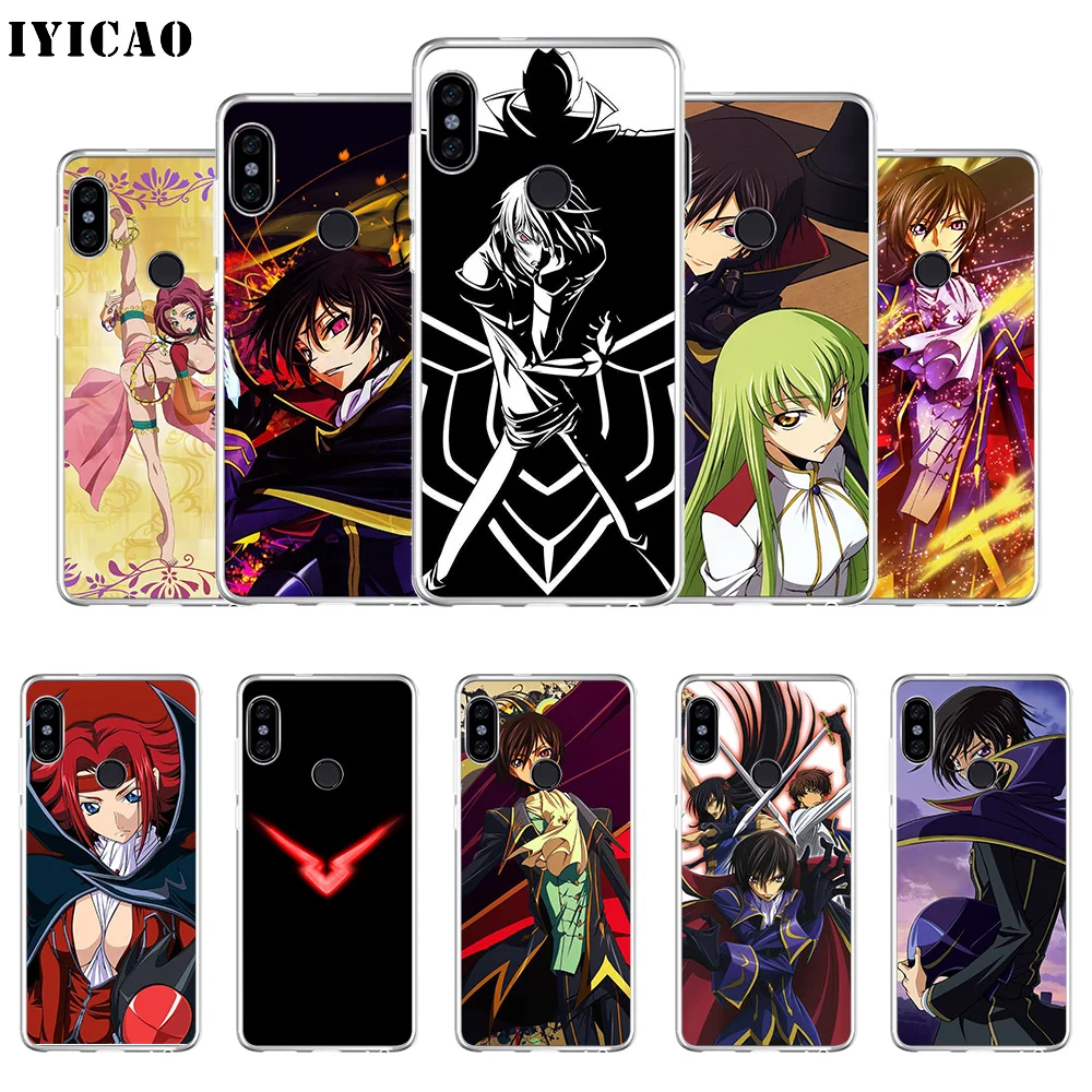 IYICAO Code Geass Soft Silicone Phone Case for Xiaomi Redmi 4A 5A 6A Note 7 6 5 Pro Plus 4X Prime Cover | Мобильные телефоны и