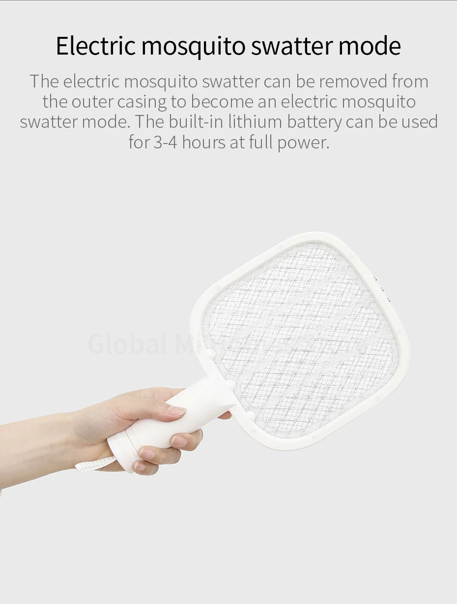 Xiaomi Yeelight электрическая ловушка для комаров слои сетки электрический Hadheld комаров убийца насекомых муха от насекомых комаров Swatter Killer 0