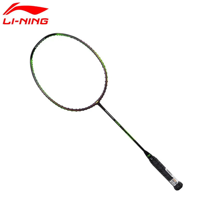Li-Ning турбо зарядка 75D профессиональные ракетки для бадминтона атакующего типа подкладка из углеродного волокна N9II стример AYPM026 EONF17
