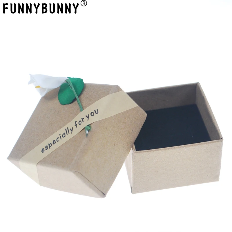 FUNNYBUNNY Изысканная Подарочная коробка для сережек ожерелья кольца|Подарочные