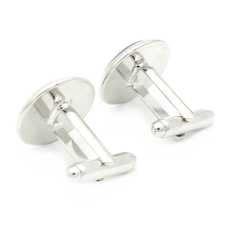 Запонки JWEIJIAO с родиевым покрытием 16 мм 10 шт./партия пустые подходят для