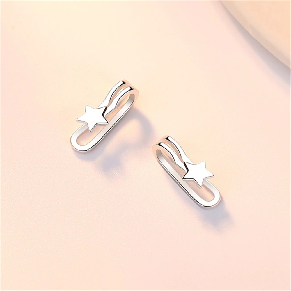 Женская мода пятиконечная звезда геометрия фотообои модели без проколотых ушей