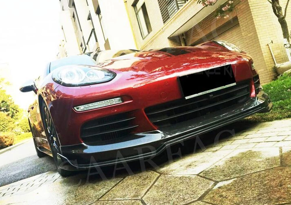 Углеродного волокна передний спойлер для Porsche Panamera GTS Turbo S хэтчбек 4 двери- бампер Защита FRP