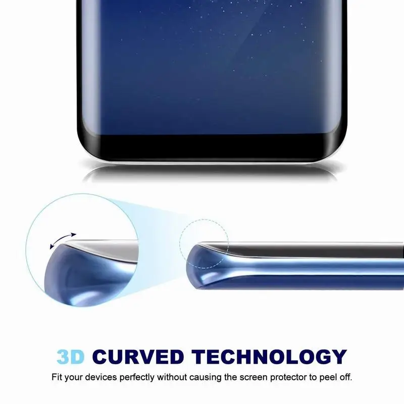 Ascromy 3D изогнутое полное покрытие закаленное стекло для Samsung Galaxy Note 8 S9 S8 S7 S6 Edge Plus A3