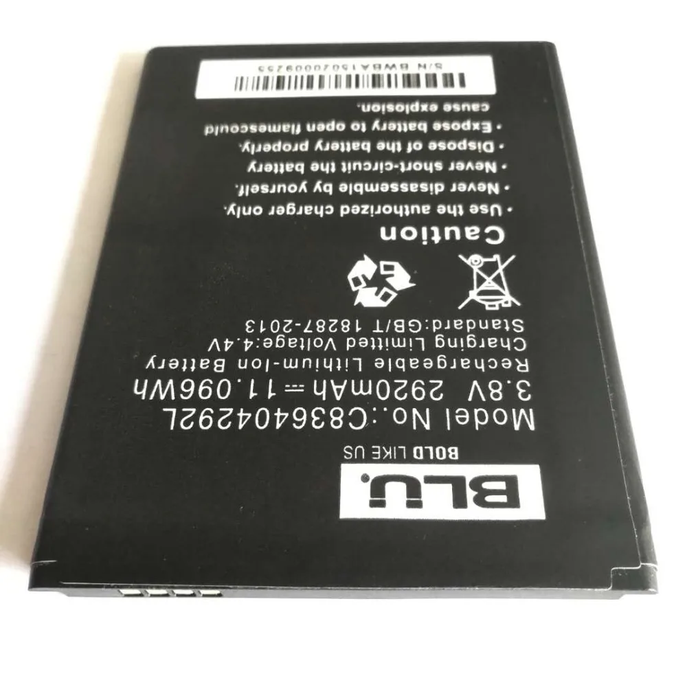 new 2920mah c836404292l replacement battery for blu life 8 xl l290l l290u bateria batterij cell mobile phone batteries free global shipping