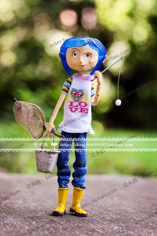 NECA детские игрушки Коралина и секретная дверь куклы, фигурка 7 дюймов плащи версия Caroline Girl Рождественский подарок