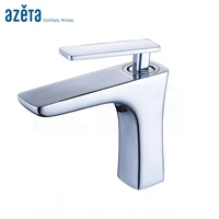 azeta basin faucet bathroom chrome brass single handle ceramic cartridge hot cold water function basin tap at4206