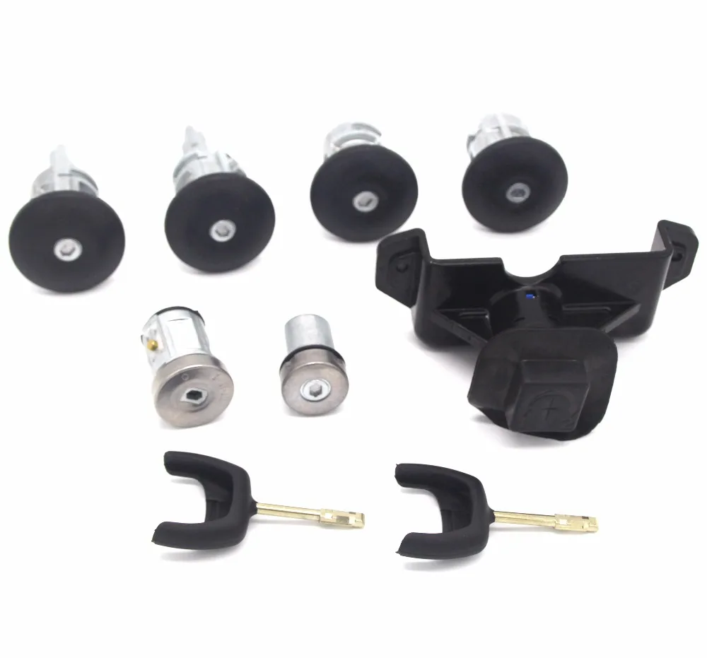 6C1AV22050XB 4874508 4874507 полный комплект замка зажигания левый и правый дверной замок багажника для FORD TRANSIT MK7 2006