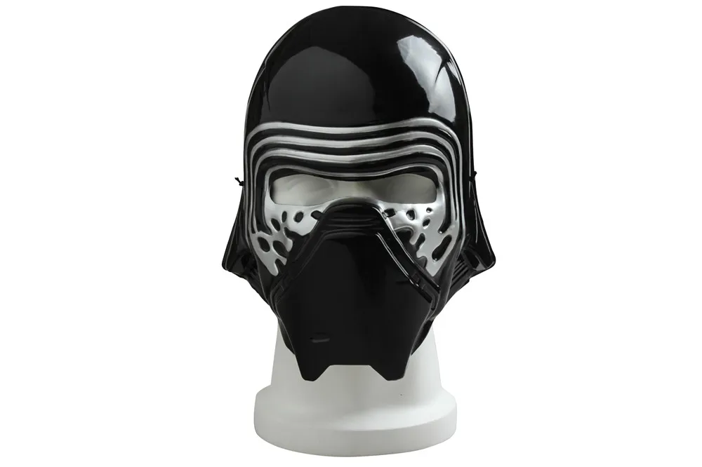 Год Звездные войны The Force Awakens Kylo Ren черный маскарадные костюмы Маска Рыцарь Джедай длинный халат плащ для мужчин на заказ Хэллоуин