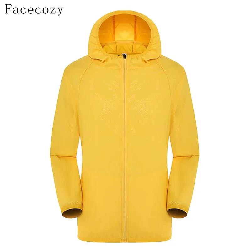 Facecozy любит летний открытый кемпинг куртка для женщин сплошной Быстросохнущий с