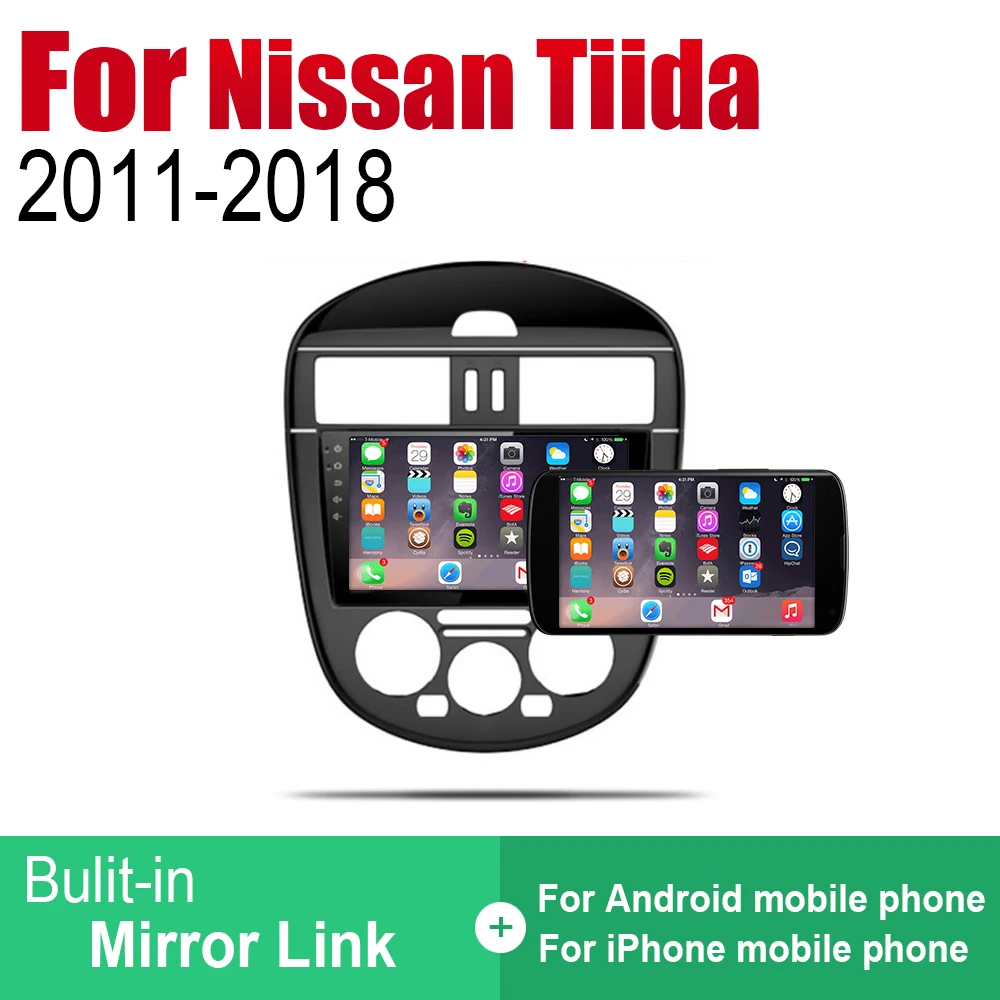 

ZaiXi Android Car Radio Stereo GPS Navigation For Nissan Tiida 2011~2018 Bluetooth wifi 2din Car Radio Stereo Multimedia Player