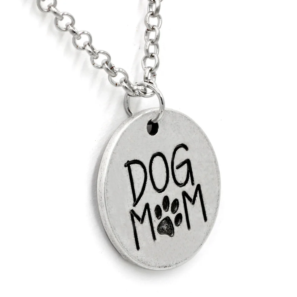 Women Sliver Dog Paw Love Mom Tiny Necklace Pendant | Украшения и аксессуары