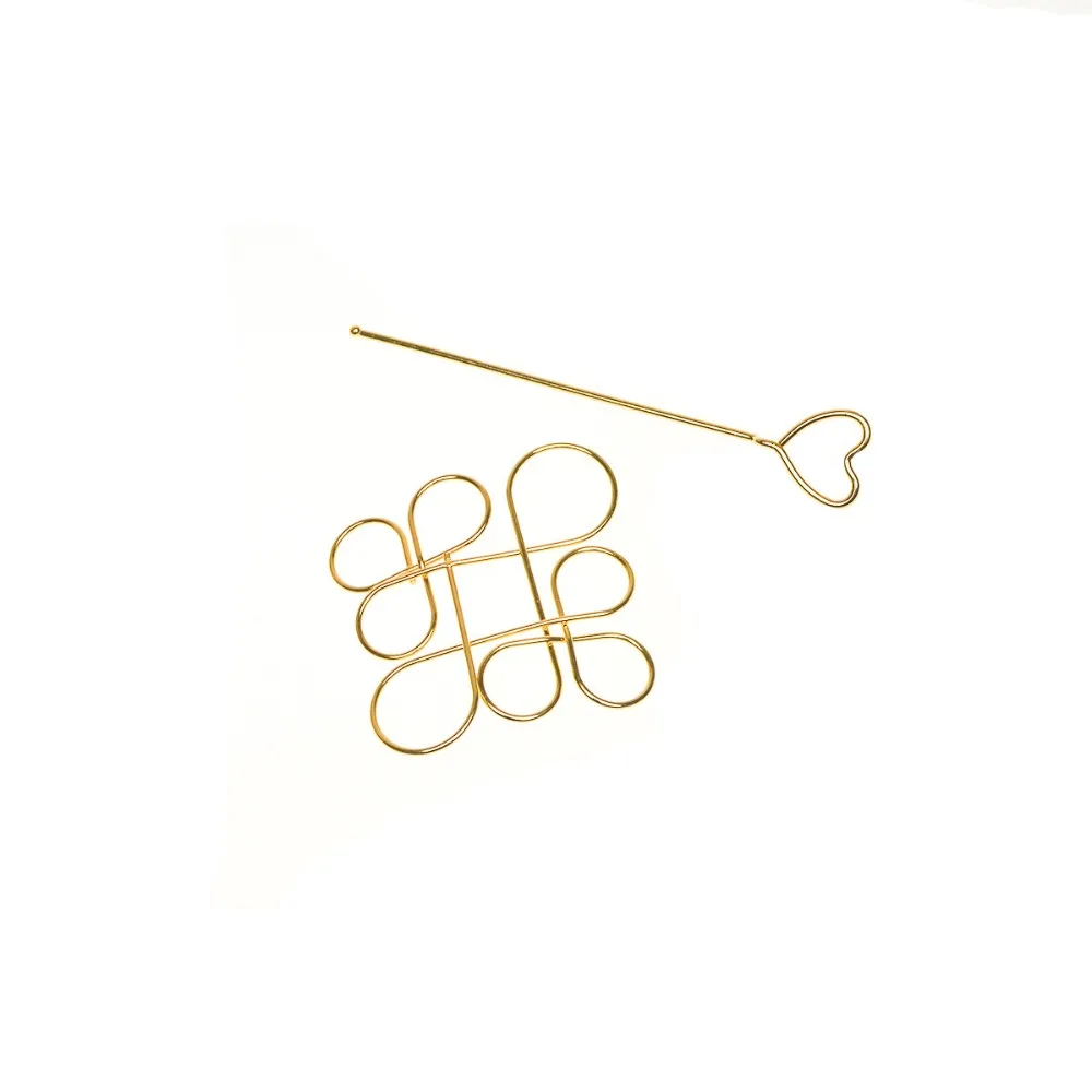 Заколки для волос с узлом женские элегантные винтажные золотистые заколки