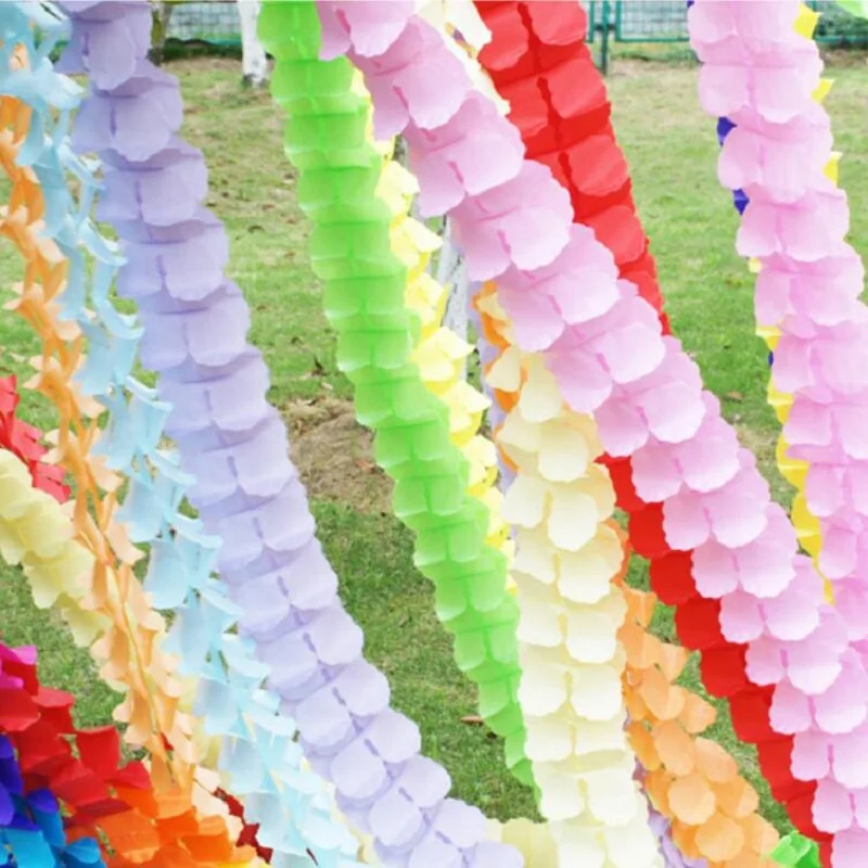 Бумажные гирлянды в форме клевера 3 м с четырьмя линиями для вечеринки свадьбы