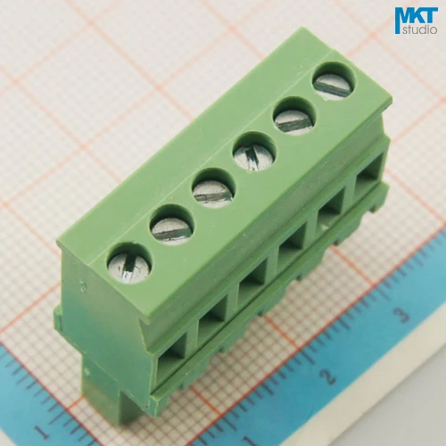 20 шт. 6P 5 08 мм Шаг B-тип прямой женский PCB Электрический винтовой клеммный блок