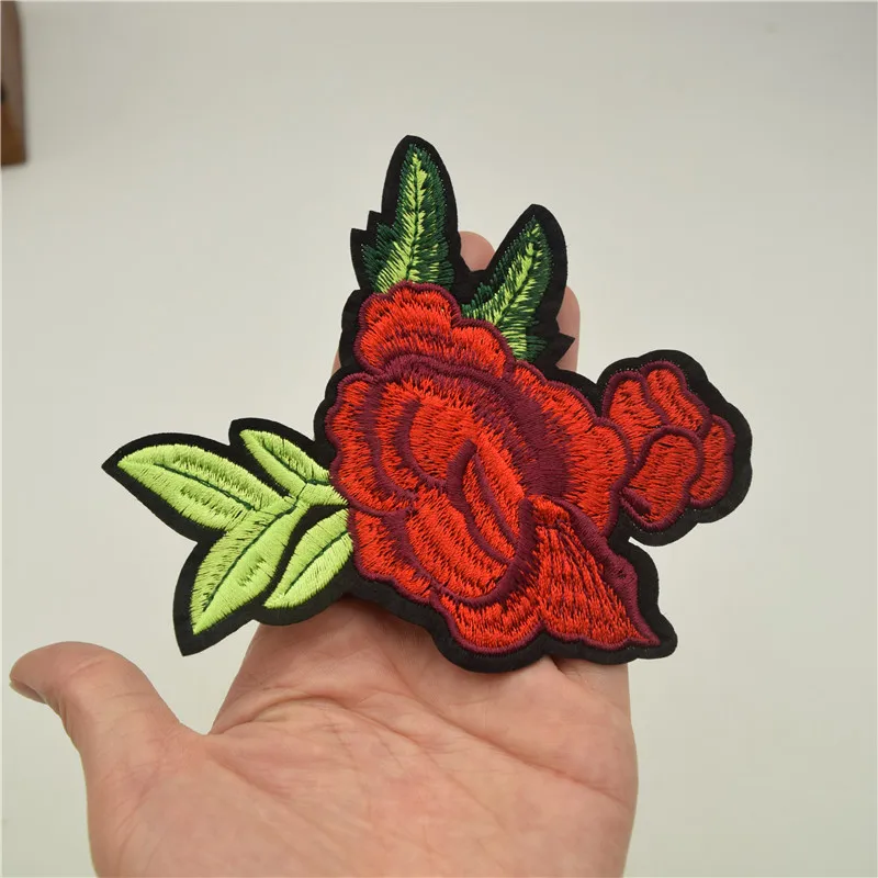 Floral Embroidery Patches Cloth Decoration Applique Sew-on Patch for diy craft sewing wholesale |