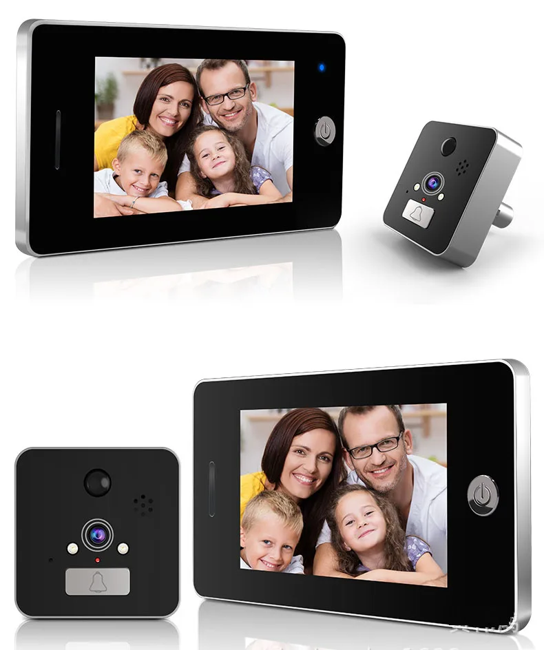 2019 New Arrival WIFI Peephole Viewer Wireless Home Security Doorbell Support Max 32GB TF Card | Безопасность и защита