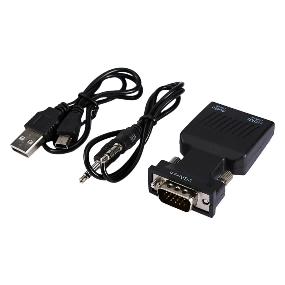 1080P VGA Мужской вход в HDMI Женский Выход конвертер адаптер для ПК ноутбук видео ТВ