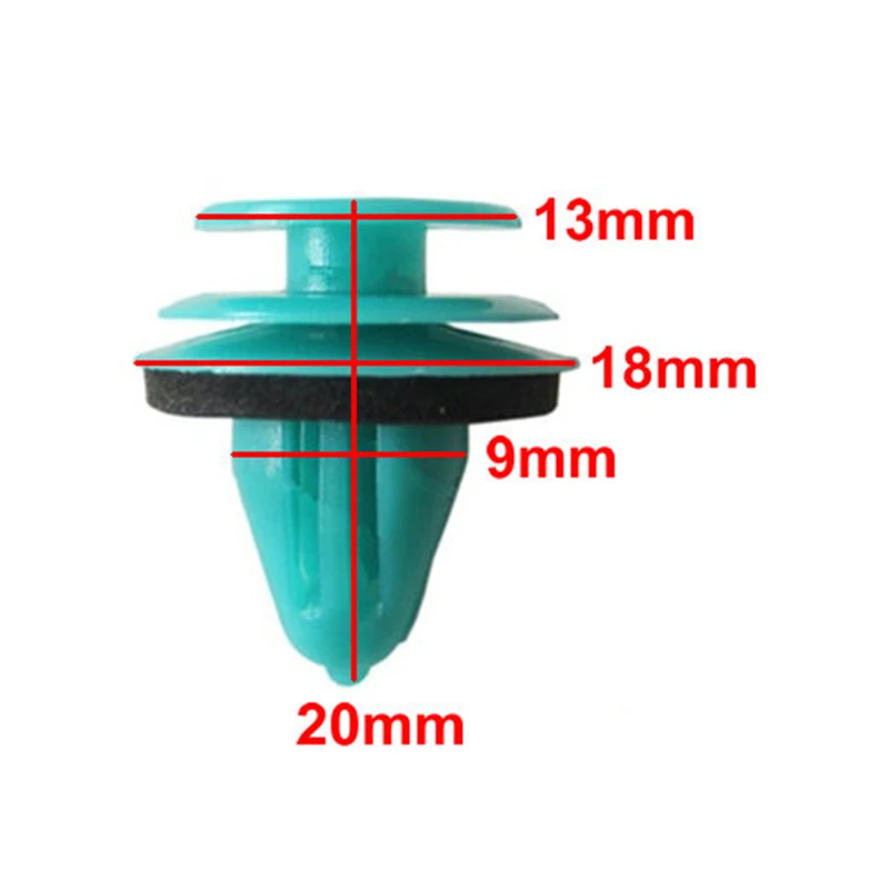50 шт. пластиковые заклепки фиксатор автомобиля крыло двери карты универсальный для Nissan X Trail March Terra Tiida Versa