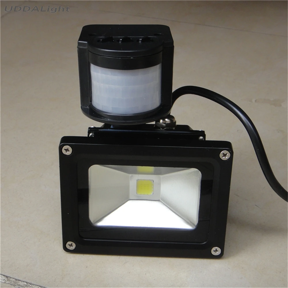 Светодиодный прожектор инфракрасный датчик 10 Вт черный/серый скидка 30%|lighting